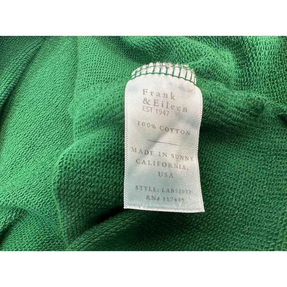 Frank & Eileen Patrick Popover Henley in Clover Green SZ L Cotton Triple Fleece - Picture 8 of 9